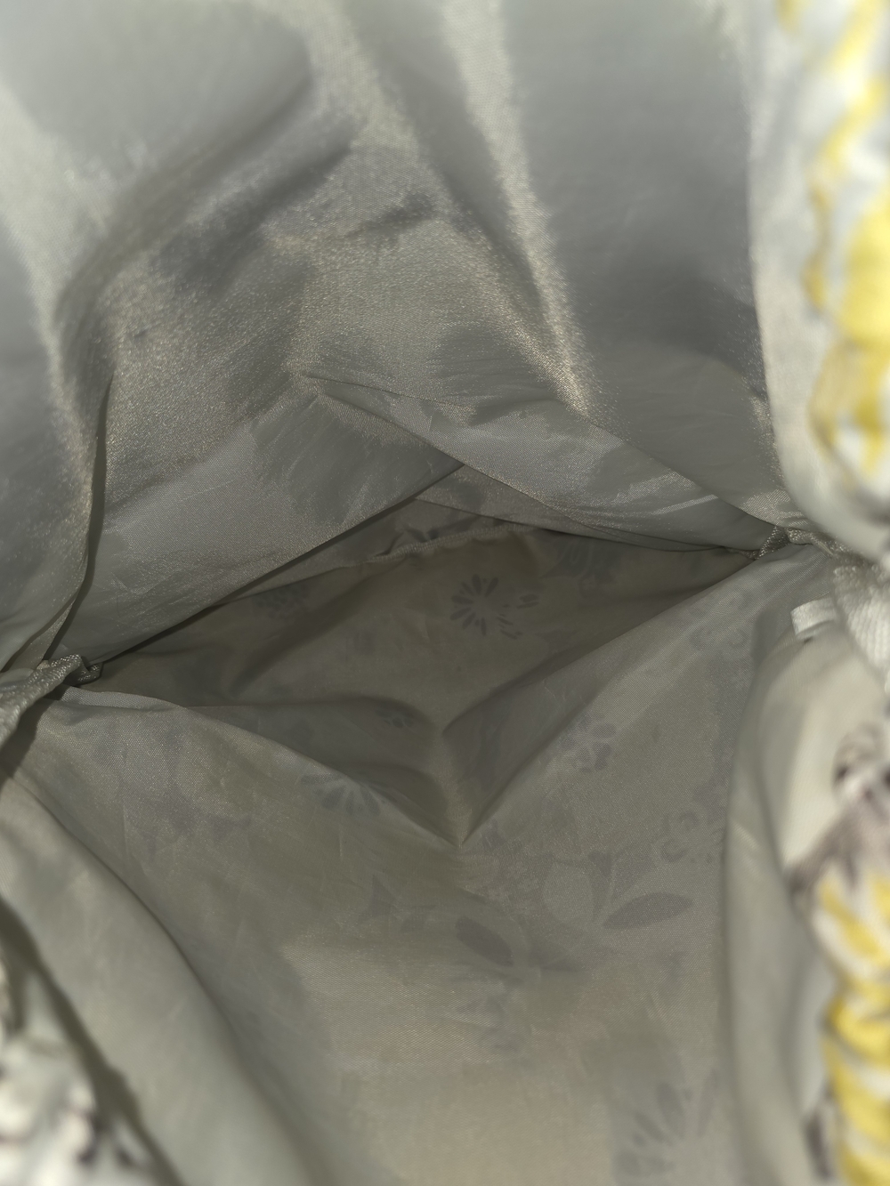 Thirty One Floral Drawstring Backpack - Yellow & Gray - Picture 3 of 3
